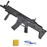 Spring FN SPR Scar-L Negro | Fusil de Airsoft Calibre 6mm (Arma Larga de Aire Suave de Bolas de plástico o PVC). Sistema…